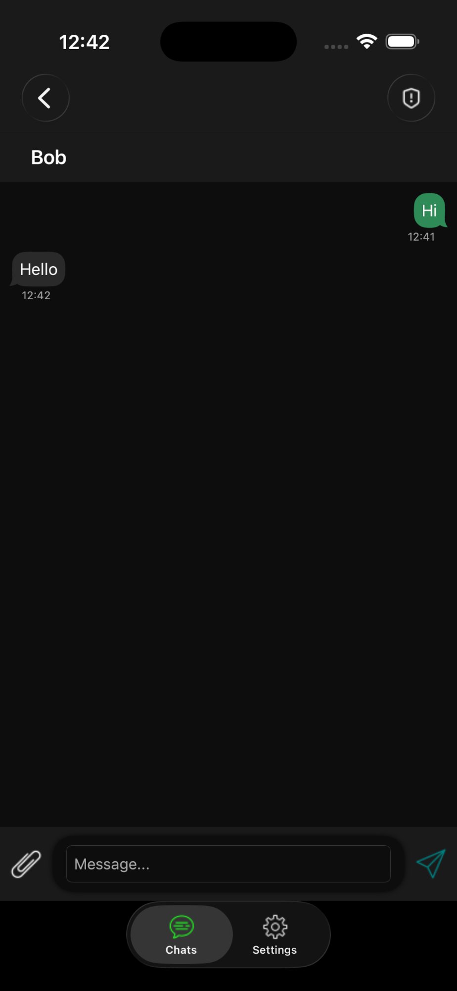 EncroGram Chat Screen